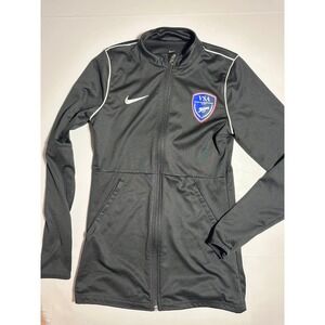 Nike Dri-FIT VSA Soccer Track Jacket Black Full Zip Mock Neck XS